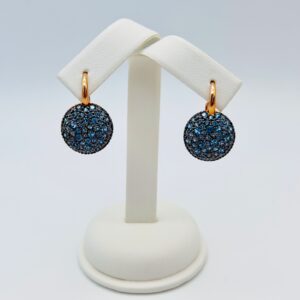 Orecchini in argento dorato sabbia