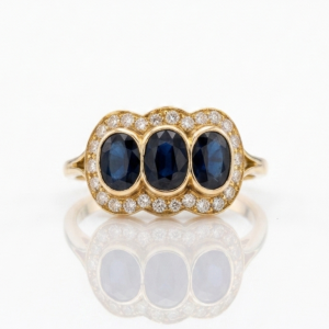 Anello Trilogia Luna Blu